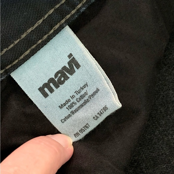 Mavi Martin Men Jeans Straight Mid Rise Washed Black 32/34 - Picture 6 of 10